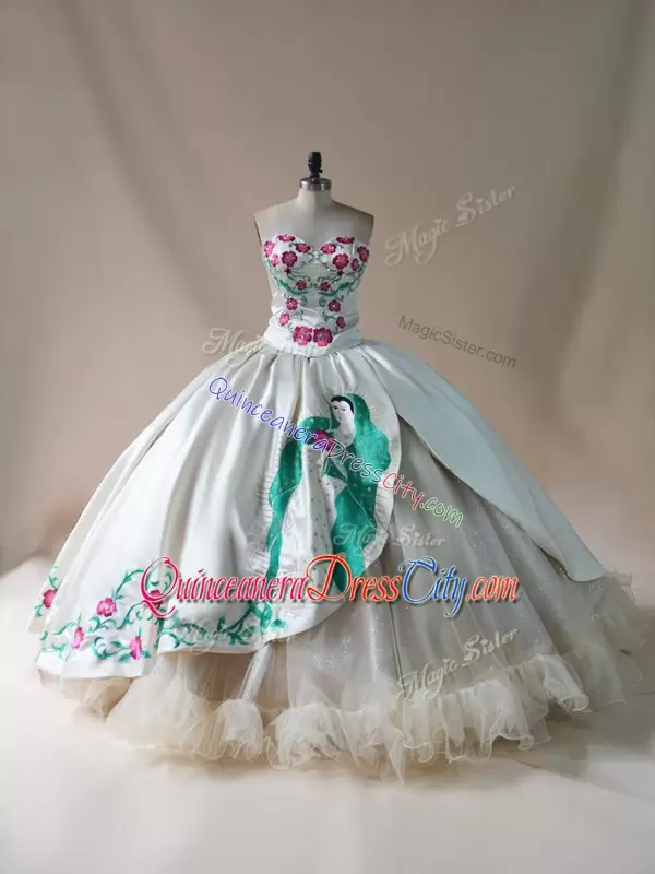 traditional mexican quinceanera dress,white mexican style quinceanera dress,mexican themed quinceanera dress,mexican quinceanera dress virgen de guadalupe,virgen de guadalupe quinceanera dress,floral embroidered quinceanera dress,quinceanera dress with floral embroidery,virgin mary quinceanera dress,