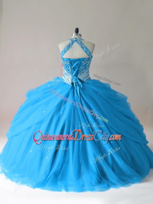 cheap price quinceanera dress,really cheap quinceanera dress,under 200 dollars quinceanera dress,halter quinceanera dress,halter neckline quinceanera dress,crystal beaded quinceanera dress,corset style quinceanera dress,tulle skirt quinceanera dress,turquoise quinceanera dress,blue turquoise quinceanera dress,