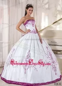 purple and white quinceanera dresses